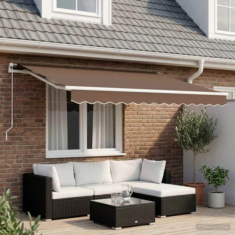 Αναδιπλούμενη τέντα Taupe 300 x 250 εκ |3425834