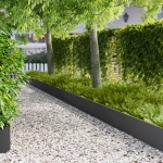 Περίγραμμα γκαζόν 20 pcs 103 x 30 εκατοστά Ατσάλι Μαύρο |8008407