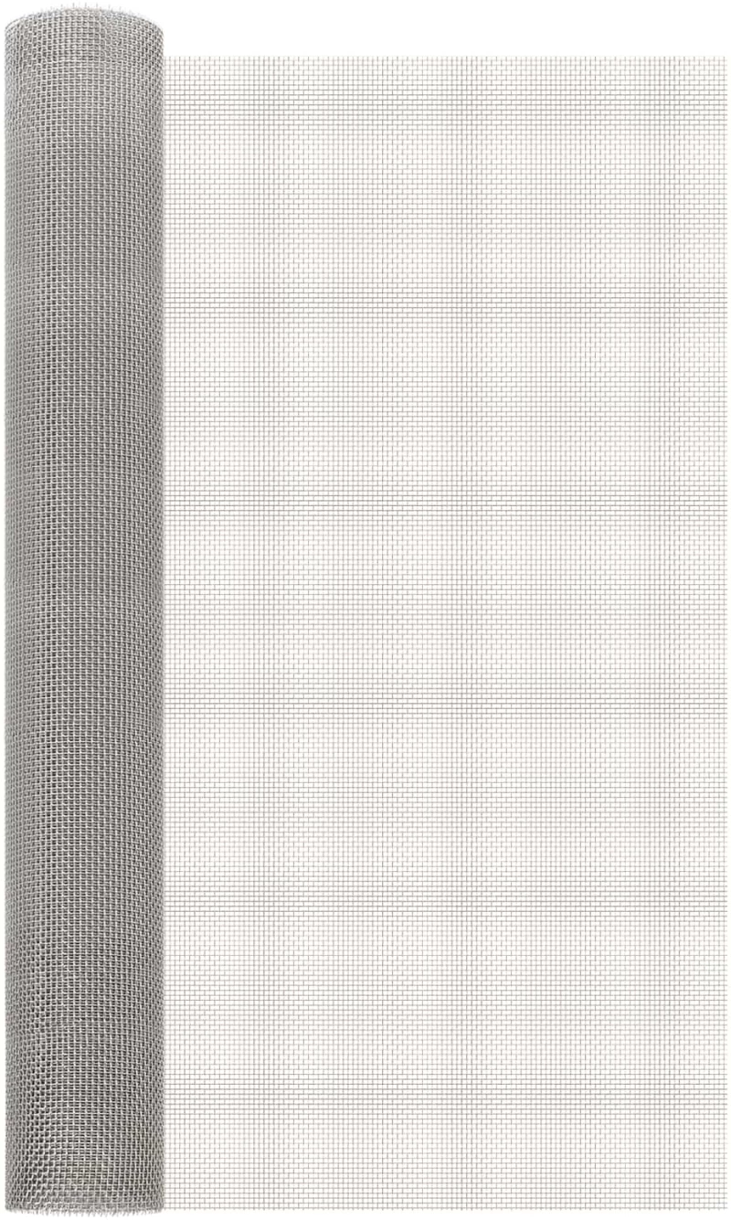 Πλέγμα Οθόνης 80 x 500 cm 6 Mesh Ανοξείδωτο Ατσάλι 201 Ασημί |42039654