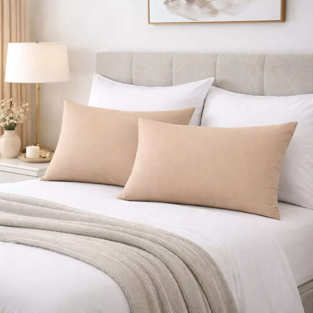 Μαξιλαροθήκες 2 τεμ (52x72) Beige - 52x72