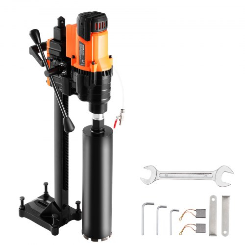 Μηχάνημα τρυπανιού VEVOR Core 2,03-24,9 cm Diamond Core Drill Rig with Stand Dia 3200W