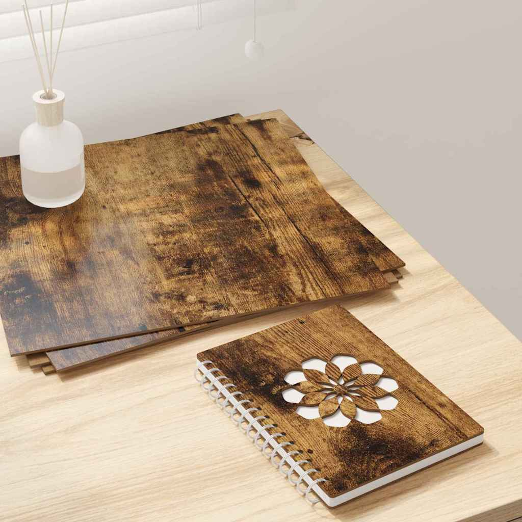 vidaXL Διακοσμητικά Πάνελ 50 pcs Καπνιστό Δρύς 30 x 30 x 0.27 εκ.