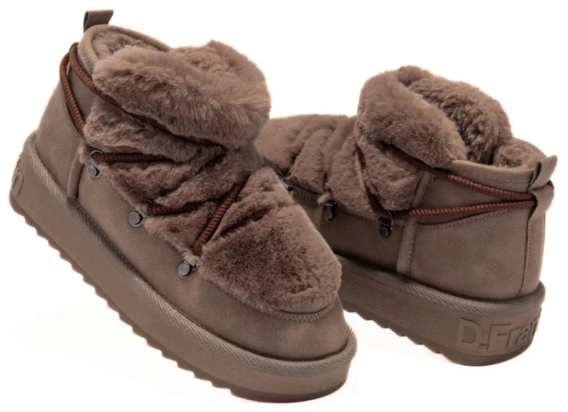 D.FRANKLIN ΓΥΝΑΙΚΕΙΟ ΜΠΟΤΑΚΙ NORDIC TRK FUR LOW BROWN DFSH370011-BROW