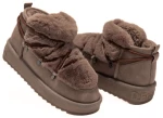 D.FRANKLIN ΓΥΝΑΙΚΕΙΟ ΜΠΟΤΑΚΙ NORDIC TRK FUR LOW BROWN DFSH370011-BROW