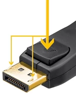 GOOBAY καλώδιο DisplayPort 61698  8K/60Hz  32.4 Gbit/s  3m  μαύρο