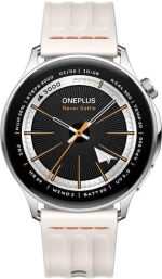 OnePlus Watch Lite Stainless Steel 45mm Αδιάβροχο με Παλμογράφο (Ασημί)