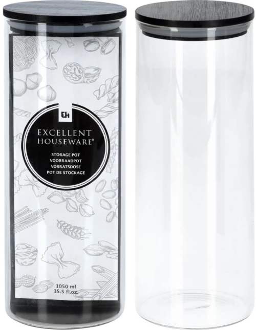 Γυάλινο δοχείο αποθήκευσης - 1050ml