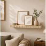 Ράφι τοίχου Homea - 60x23.5x3.8cm - Μπεζ