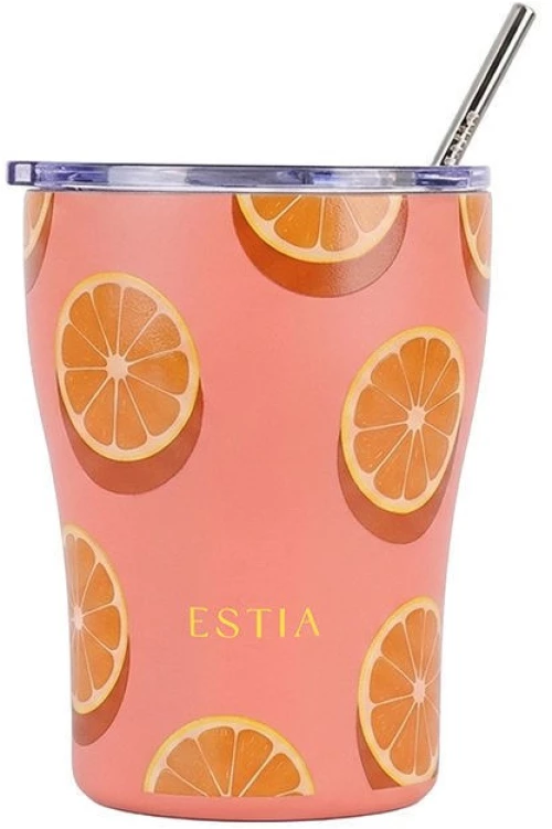 ESTIA ΘΕΡΜΟΣ COFFEE MUG SAVE THE AEGEAN 350ml ORANGE POP