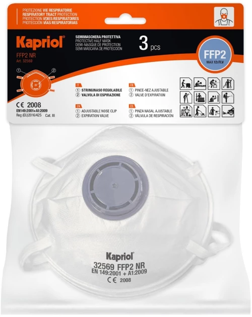 Μάσκα FFP2 με βαλβίδα 10τεμ.