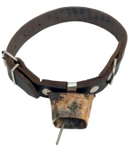 Περιλαίμιο δερμάτινο σκύλων 2.5X51cm με τράκα n.1