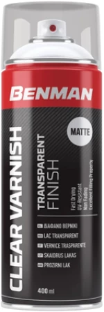Benman Σπρέι Βερνίκι Clear Varnish με Ματ Εφέ 400ml 28531