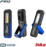 BORMANN Pro BPR6054 Φακός Επαναφορτιζόμενος 240Lm,Αδιάβροχος