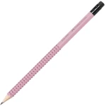 Μολύβι με γόμα Faber-Castell Grip 2001 HB ροζ