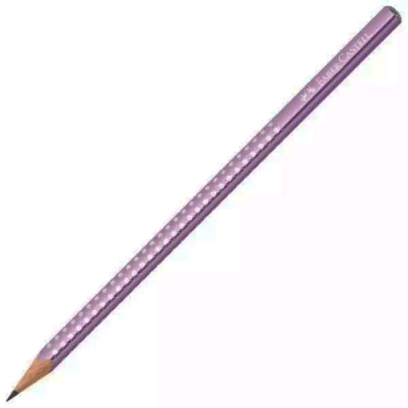 Μολύβι Faber-Castell GRIP Sparkle Metallic/Βιολετί