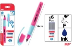 Πένα MP liquid ink fountain pen  0.5 mm + 6 αμπούλες  PE244-1 ροζ