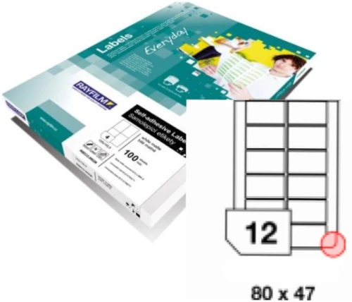 Ετικέτες Rayfilm Eco A4 80Χ47mm 100φύλλα 110R0ECO2936A
