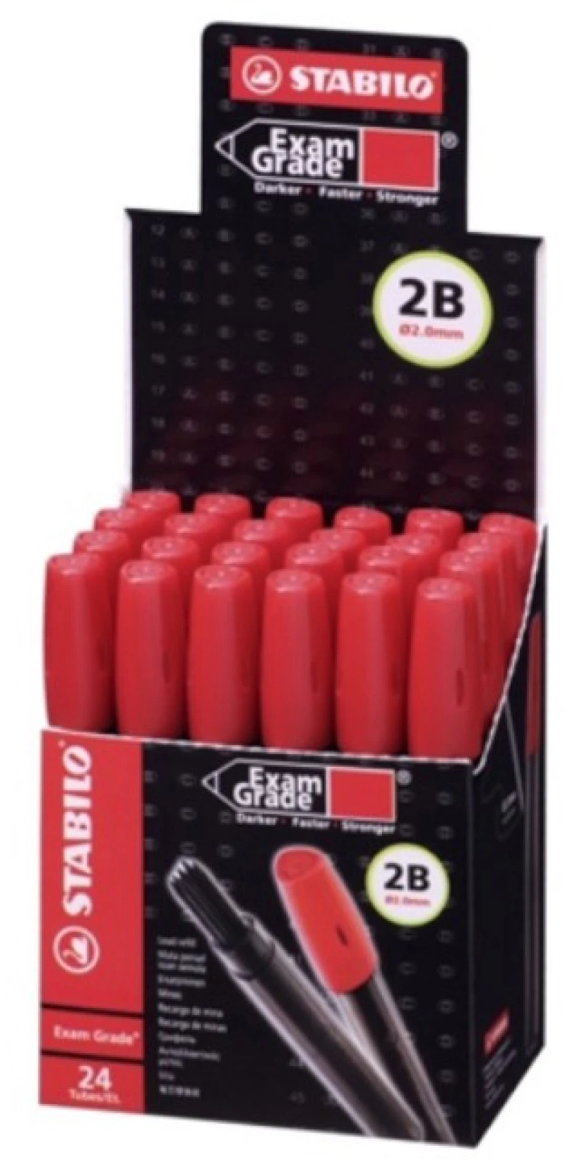 Μύτες μηχ. μολυβιού Stabilol Exam Grade 2.0mm 6τμχ 2Β