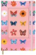 Σημειωματάριο Origamo Butterflies Ριγέ A5 96Φ 90 gsm