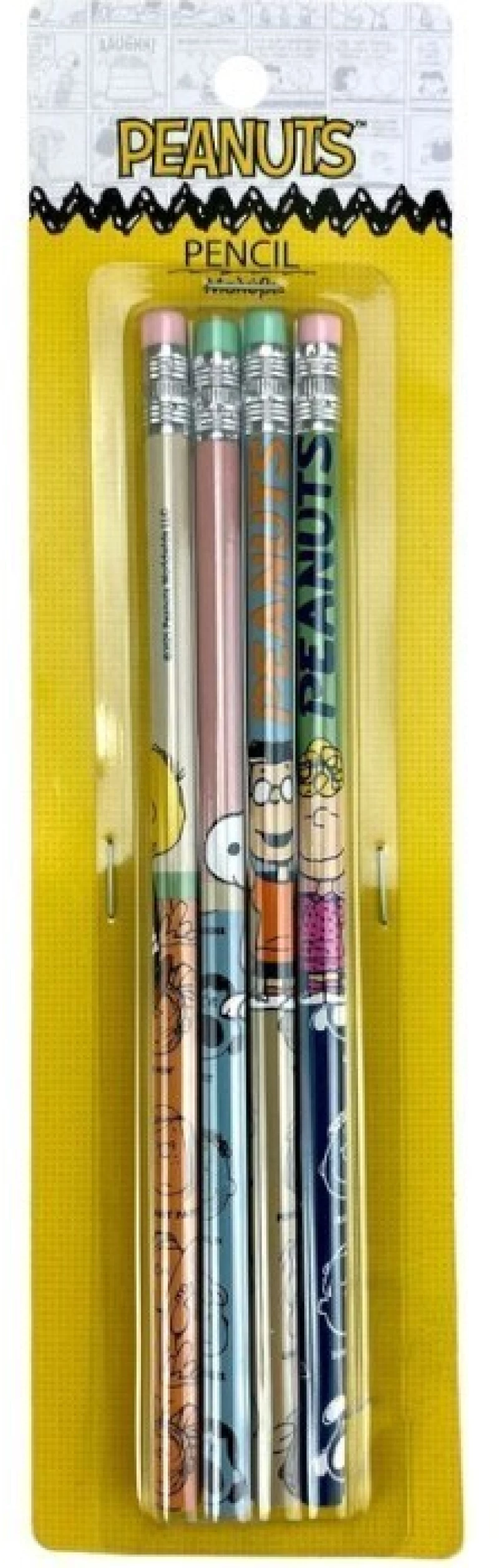Μολύβι με γόμα Back Me Up Peanuts Friends σετ 4τμχ 365-04007