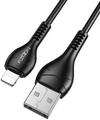 Καλώδιο Σύνδεσης και Φόρτισης Noozy A45 USB σε Lightning 2.4A Μαύρο 1m