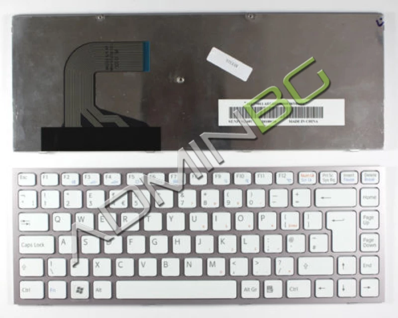Πληκτρολόγιο Sony Vaio VPC-S Series, άσπροa Ροζ, US/UK ( +BG Print)