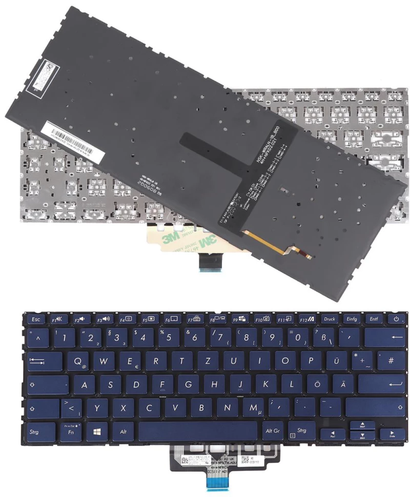 Πληκτρολόγιο Asus ZenBook UX434 UX434F UX434FA, άσπροastru με Backlit, US