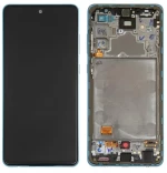 Samsung Galaxy A72 4G/5G - LCD Touch Blue with Frame Original GH82-25624B/25463B/25460B/25849B Service Pack