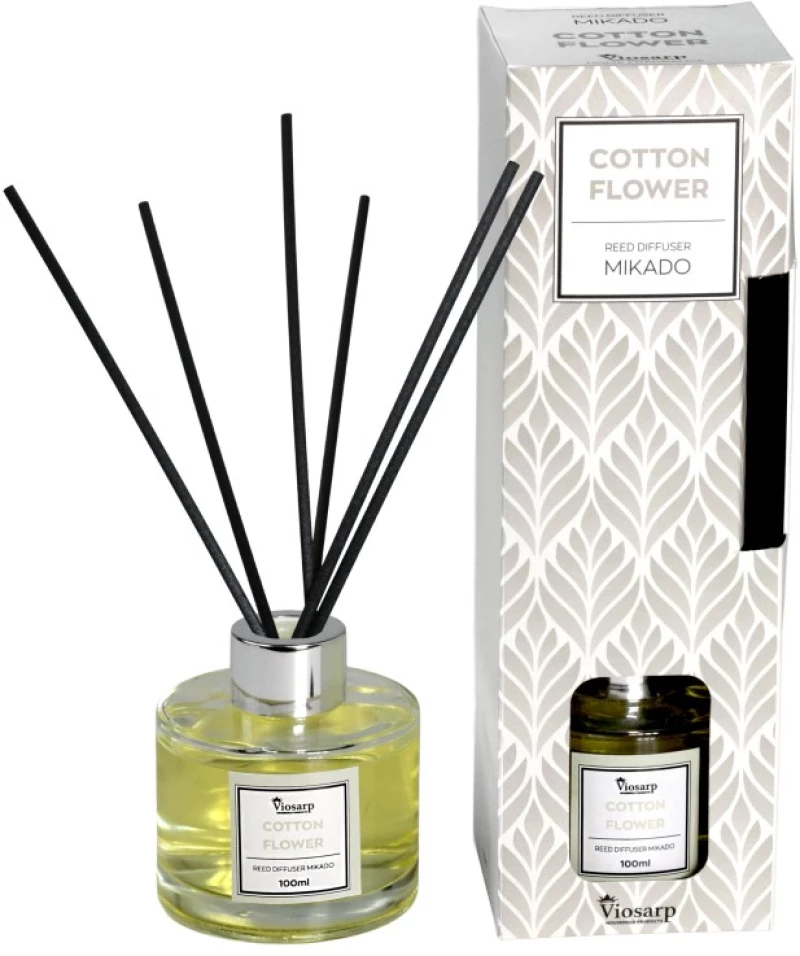 Αρωματικό Χώρου Με Sticks Cotton Flower 100ml Viosarp - 5206753050452