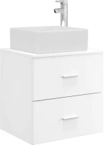 vidaXL Επιτοίχια Λεκάνη Έπιπλο Λευκό 53 x 34,5 x 63 εκ