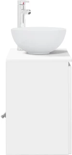 vidaXL Επιτοίχια Λεκάνη Έπιπλο Λευκό 49,5 x 35 x 63 εκ