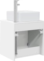 vidaXL Επιτοίχια Λεκάνη Έπιπλο Λευκό 53 x 35 x 63 εκ