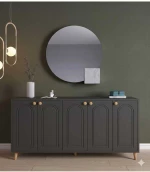Stewehome Μποέμ κονσόλα με καπάκι από mdf 180x40x87 cm
