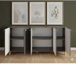 Stewehome Μποέμ κονσόλα με καπάκι από mdf 180x40x87 cm