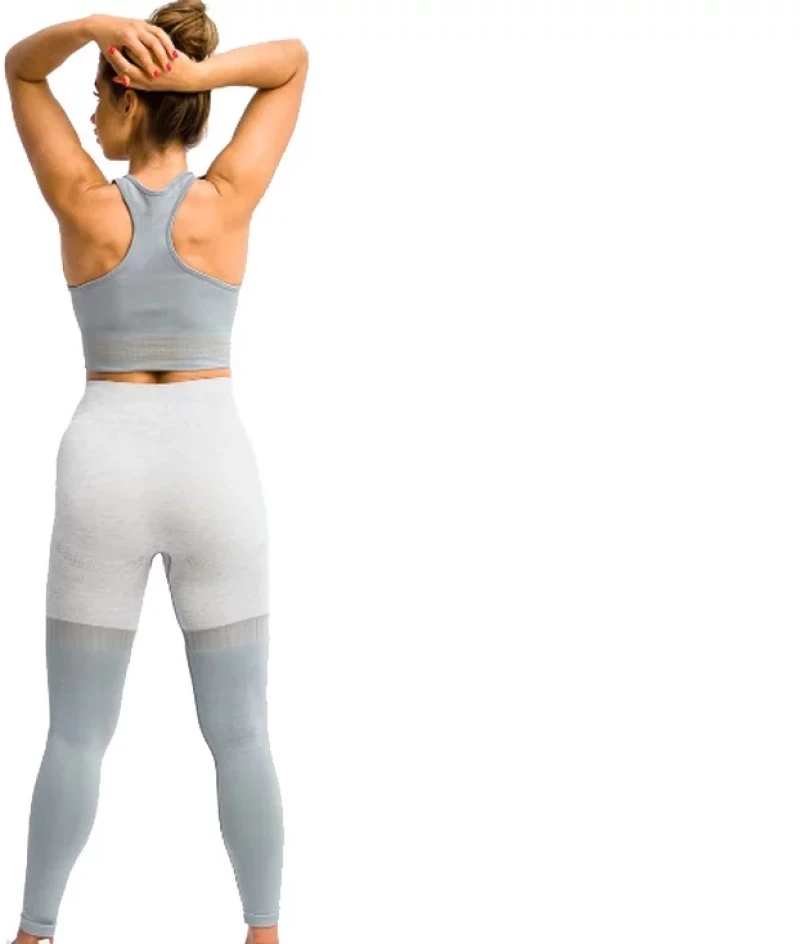 GymHero Leggins Stripes GRAPHITE