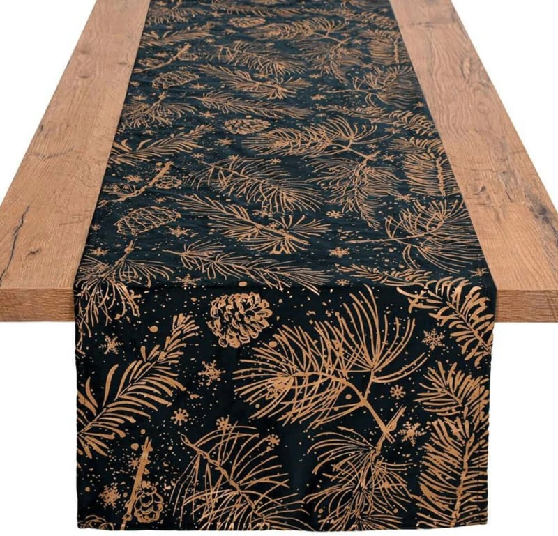 Τραβέρσα Χριστουγεννιάτικη 430-225-027 Blue-Gold 40X140
