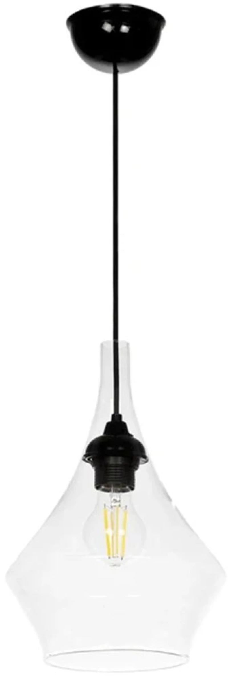Φωτιστικό Οροφής Balu 206-0042 20x20x31cm 1xE27 Clear GloboStar