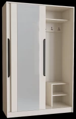 Stewehome Μοντέρνα ντουλάπα από Συνθετικό ξύλο Μπεζ 120x43x185 cm