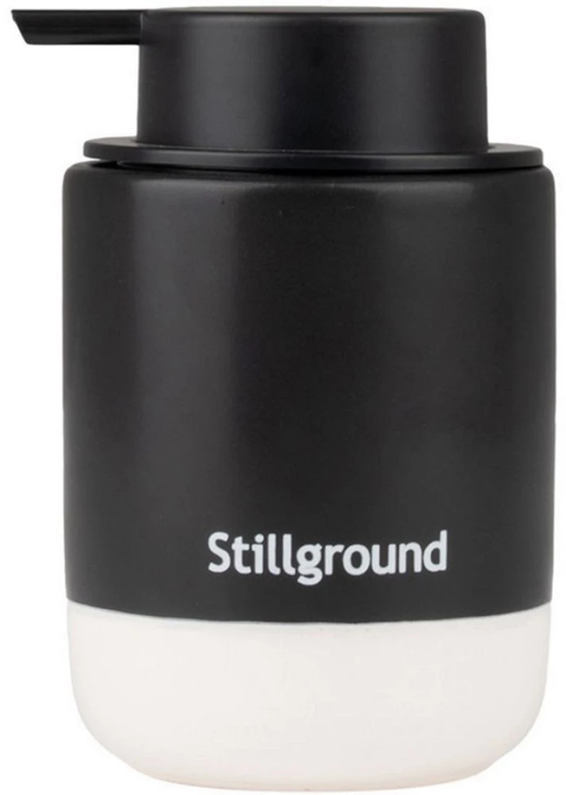 Δοχείο Κρεμοσάπουνου Tone Lab Stillground 02-40123 280ml Black-White Estia Κεραμικό