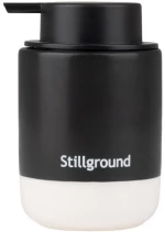 Δοχείο Κρεμοσάπουνου Tone Lab Stillground 02-40123 280ml Black-White Estia Κεραμικό