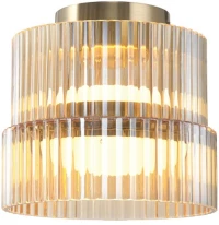 Φωτιστικό Οροφής - Πλαφονιέρα Luxe 4346600 12W 3000K 776Lm 14,8x13cm Amber-Brass Viokef