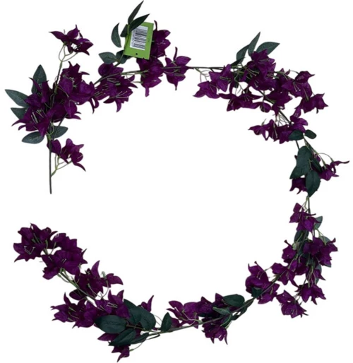 Τεχνητή Γιρλάντα Βουκαμβίλια Vine 0402-7 130cm Purple Supergreens Πολυαιθυλένιο