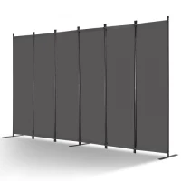 VEVOR Room Divider, 6 Panels Room Divider, Πτυσσόμενη οθόνη Privacy και φορητό διαχωριστικό για διαχωρισμό δωματίων, χωρίσματα ανεξάρτητων δωματίων για γραφείο, υπνοδωμάτιο, μελέτη, γκρι