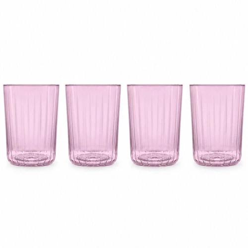 Ποτήρια Νερού Dreamline (Σετ 4Τμχ) 1005397 370ml Pink Royal Leerdam Γυαλί