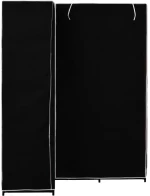 vidaXL Γωνιακή Ντουλάπα Μαύρη 130 x 87 x 169 εκ.