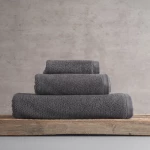 Πετσέτα Essence Dark Grey Ρυθμός Σώματος 70x140cm 100% Βαμβάκι