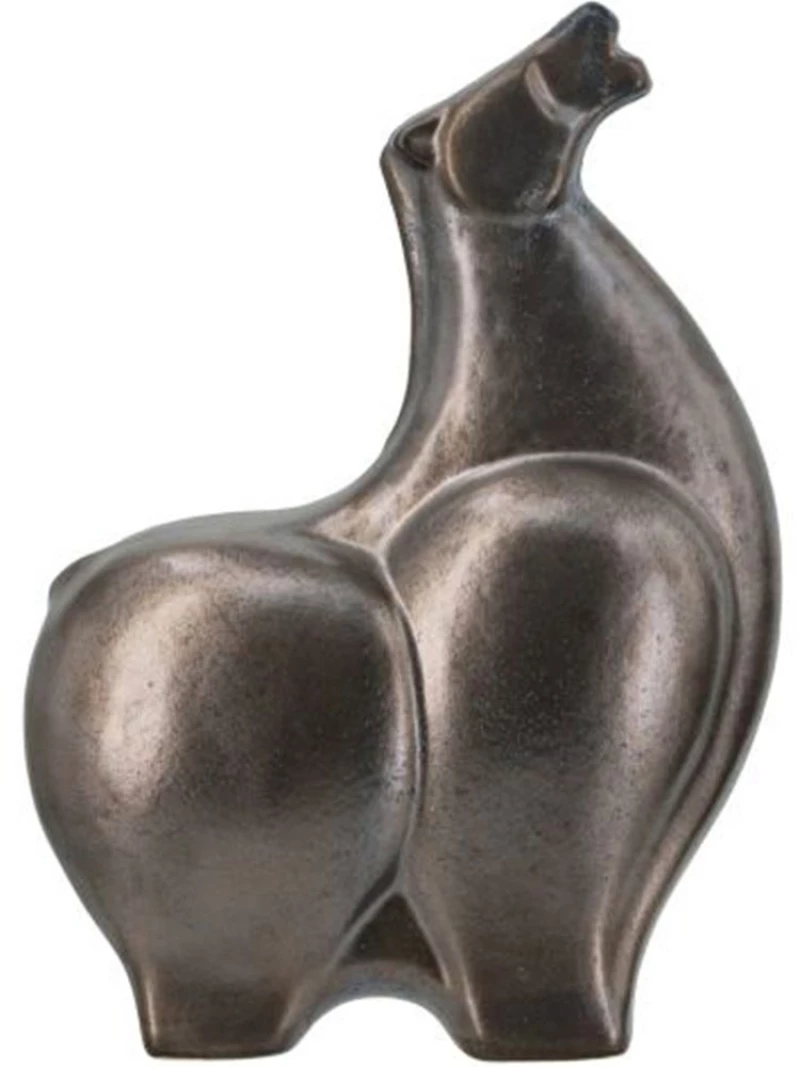 Διακοσμητικό Άλογο Candia 21x10,5x29cm Bronze Artekko Κεραμικό