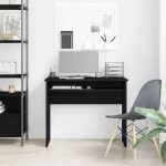 vidaXL Γραφείο Μαύρη Δρυς 90 x 50 x 74 εκ. από Τεχνητό Ξύλο