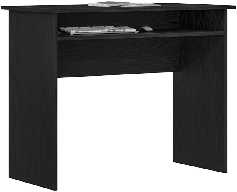 vidaXL Γραφείο Μαύρη Δρυς 90 x 50 x 74 εκ. από Τεχνητό Ξύλο
