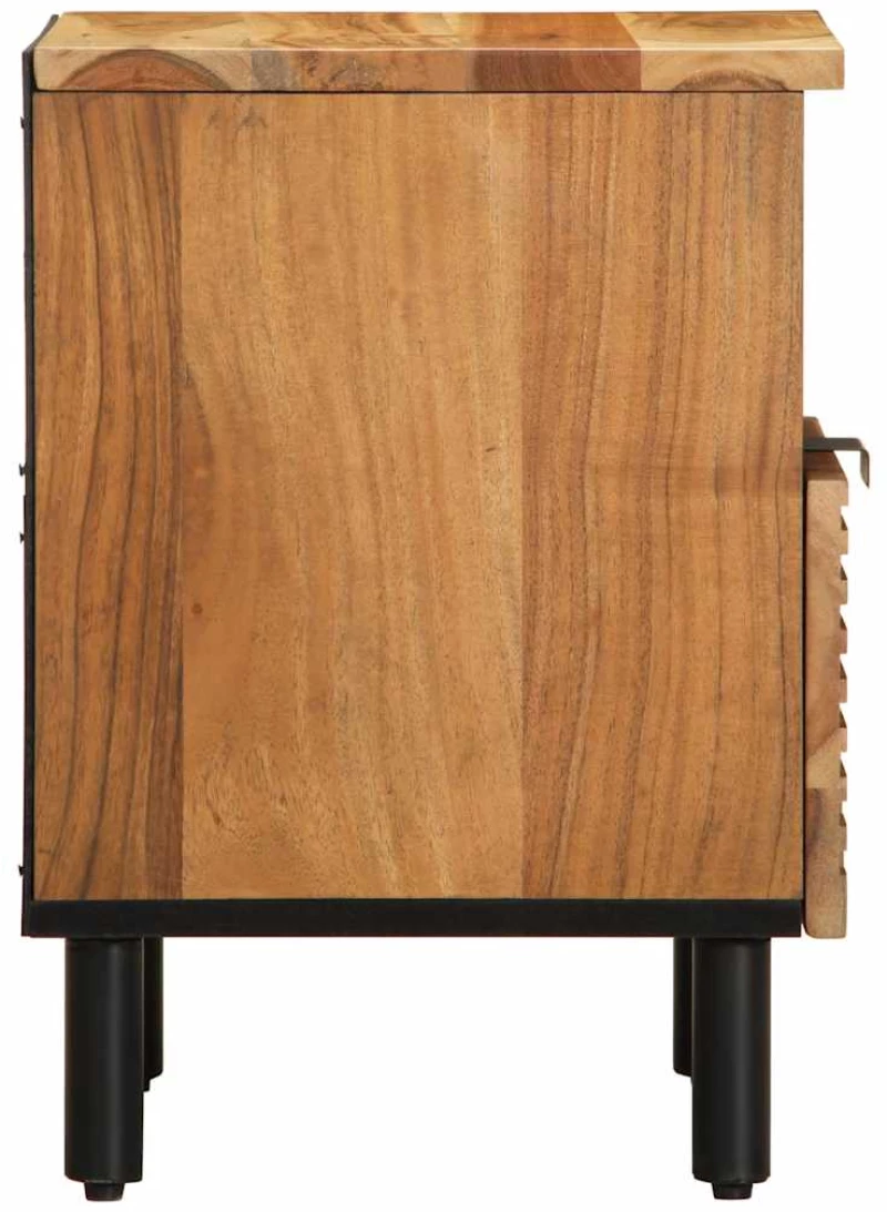 vidaXL Κομοδίνα 2 τεμ. 40x33x46 εκ. από Μασίφ Ξύλο Ακακίας
